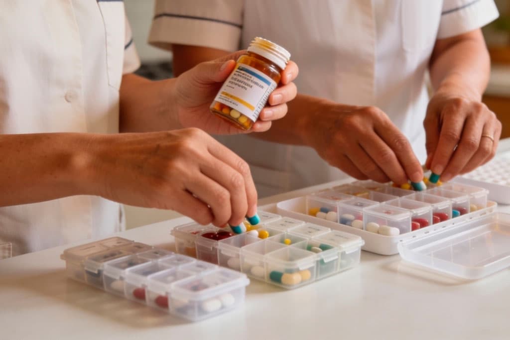 Farmacia que organiza la medicación semanal en Ferrol